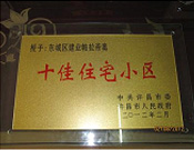 2012年2月9日，許昌建業(yè)帕拉帝奧被許昌市委市人民政府評為十佳住宅小區(qū)。